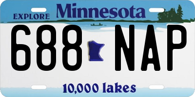 MN license plate 688NAP