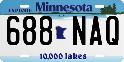 MN license plate 688NAQ