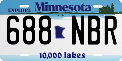 MN license plate 688NBR