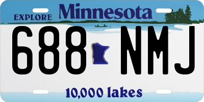 MN license plate 688NMJ