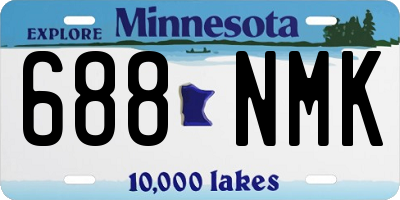 MN license plate 688NMK
