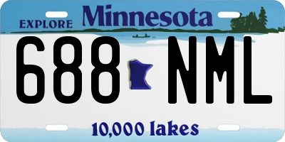 MN license plate 688NML