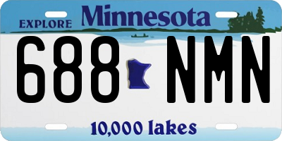 MN license plate 688NMN