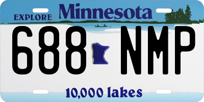 MN license plate 688NMP