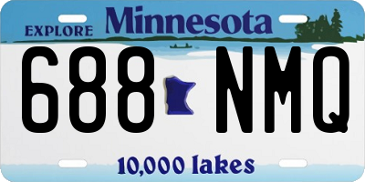 MN license plate 688NMQ