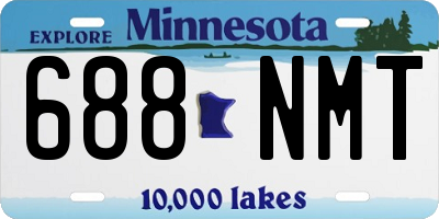 MN license plate 688NMT