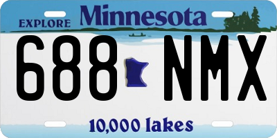 MN license plate 688NMX