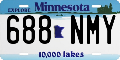 MN license plate 688NMY