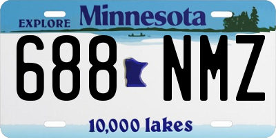 MN license plate 688NMZ