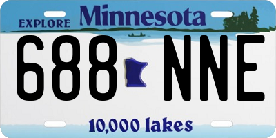 MN license plate 688NNE