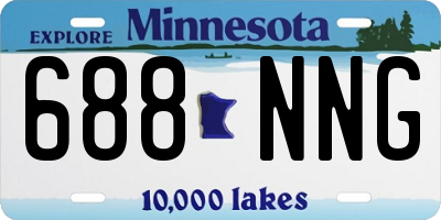 MN license plate 688NNG