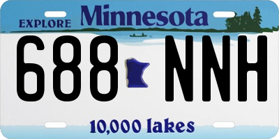 MN license plate 688NNH