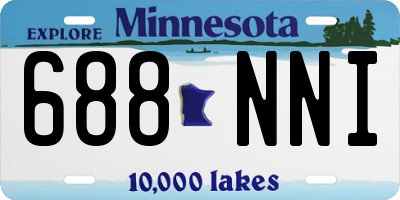 MN license plate 688NNI