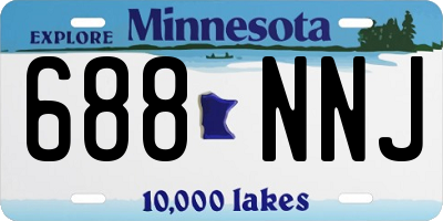 MN license plate 688NNJ