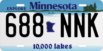 MN license plate 688NNK