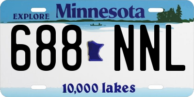 MN license plate 688NNL