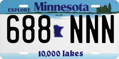 MN license plate 688NNN