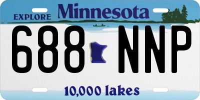 MN license plate 688NNP
