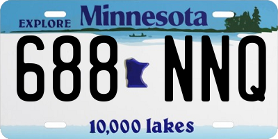 MN license plate 688NNQ