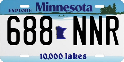 MN license plate 688NNR