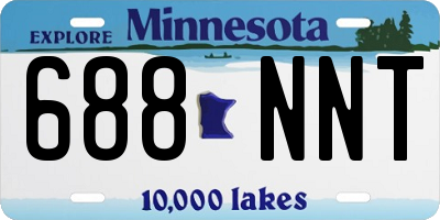 MN license plate 688NNT