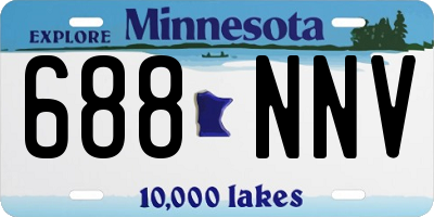 MN license plate 688NNV