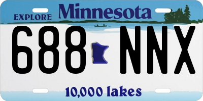 MN license plate 688NNX