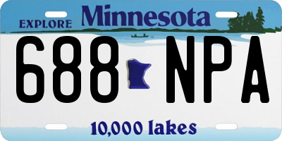 MN license plate 688NPA