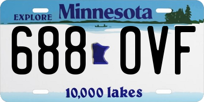 MN license plate 688OVF