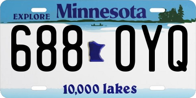 MN license plate 688OYQ