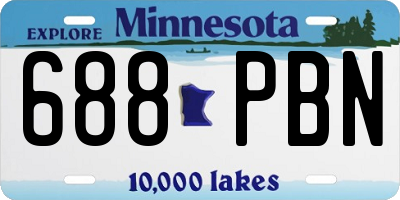 MN license plate 688PBN
