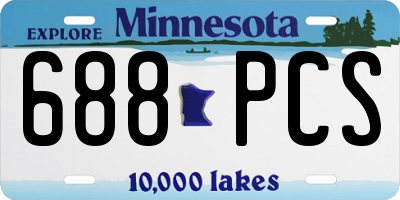 MN license plate 688PCS