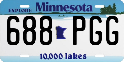 MN license plate 688PGG