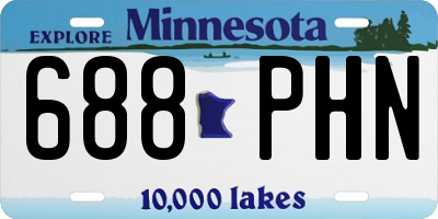 MN license plate 688PHN