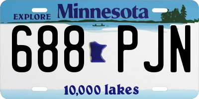 MN license plate 688PJN