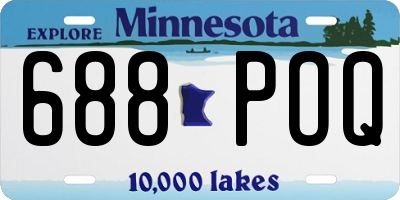 MN license plate 688POQ