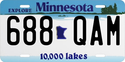 MN license plate 688QAM