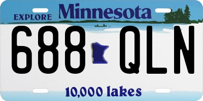 MN license plate 688QLN
