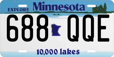 MN license plate 688QQE