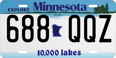 MN license plate 688QQZ