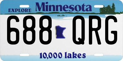 MN license plate 688QRG
