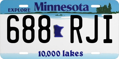 MN license plate 688RJI