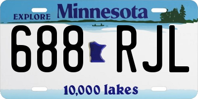 MN license plate 688RJL
