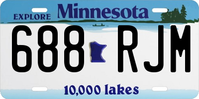 MN license plate 688RJM