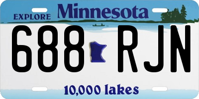 MN license plate 688RJN