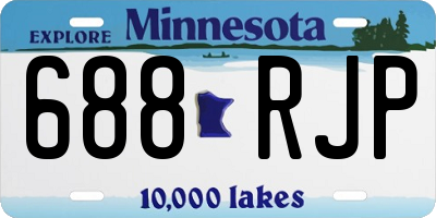MN license plate 688RJP
