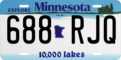 MN license plate 688RJQ