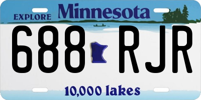 MN license plate 688RJR