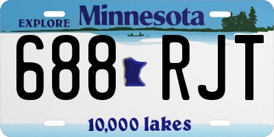 MN license plate 688RJT