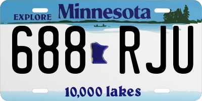 MN license plate 688RJU
